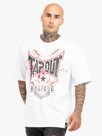 T-Shirt 'DOYLEN ' Tapout en blanc : devant