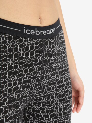 ICEBREAKER Skinny Spodnie sportowe 'Vertex' w kolorze czarny