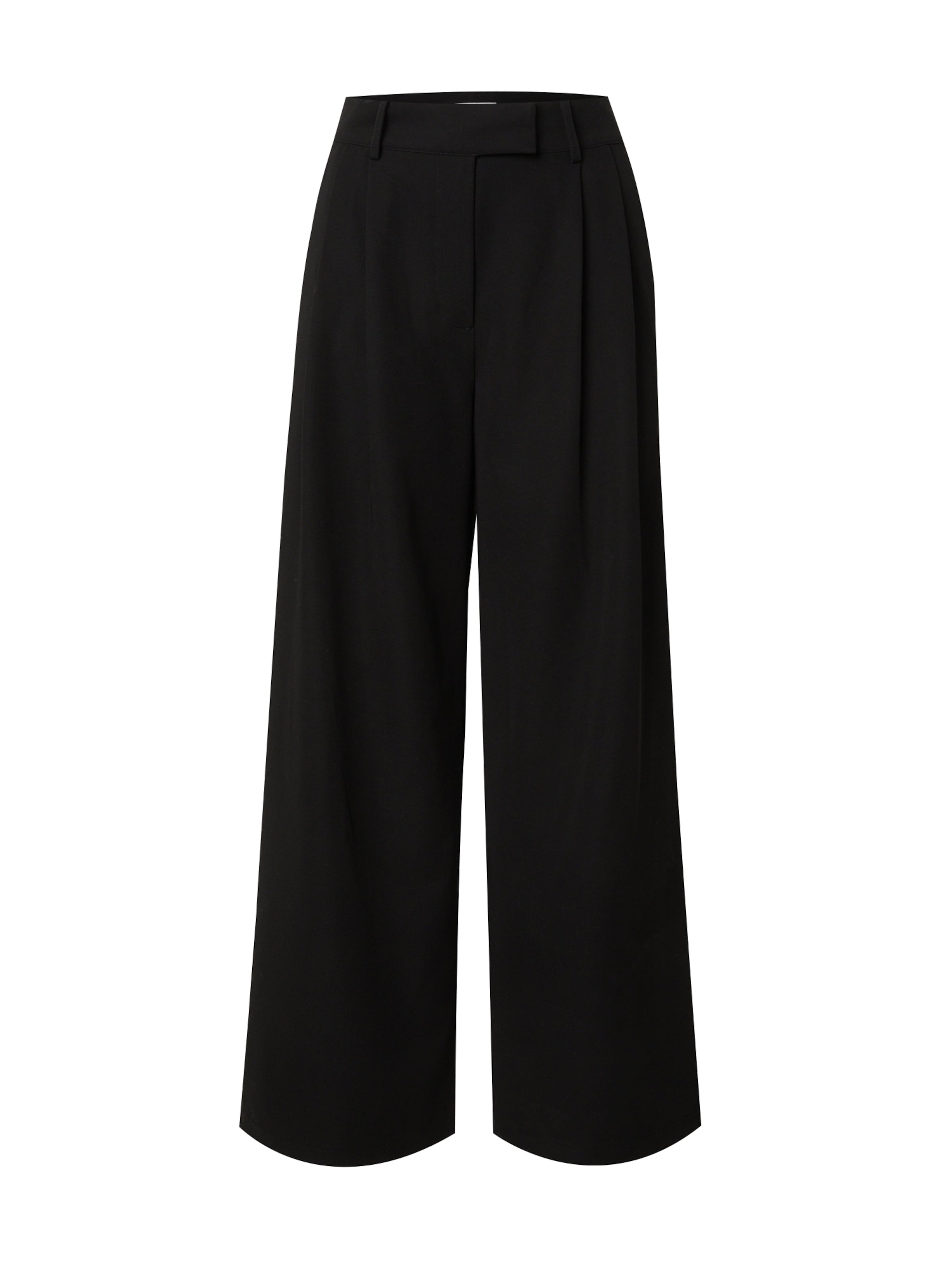 LeGer by Lena Gercke Hlače z naborki 'Annelie' | črna barva: sprednja stran