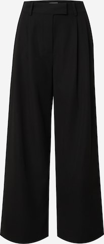 LeGer by Lena Gercke Широки крачоли Панталон с набор 'Annelie' в черно: отпред