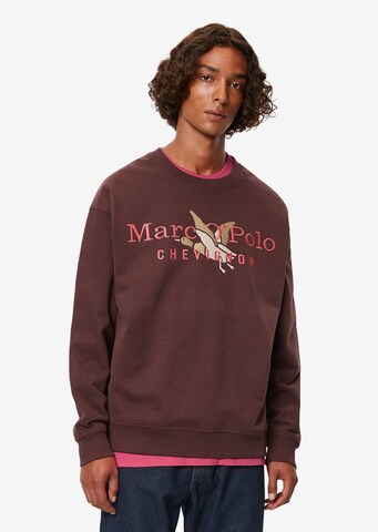 Marc O'Polo Sweatshirt in Rood: voorkant