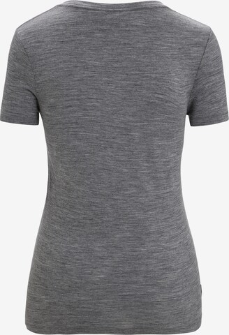 ICEBREAKER - Camiseta funcional 'Scoop Plume' en gris