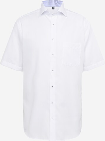 ETERNA Slim fit Button Up Shirt in White: front