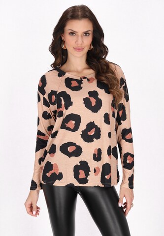 faina Shirt 'Fashion Look' in Beige: voorkant