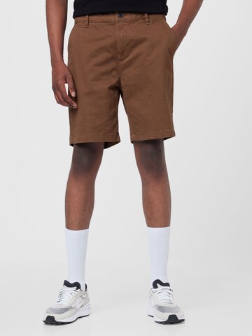 TOPMANSlimfit Chino hlače - smeđa boja: prednji dio