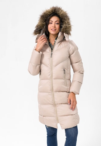 Jimmy Sanders Winter coat in Beige: front