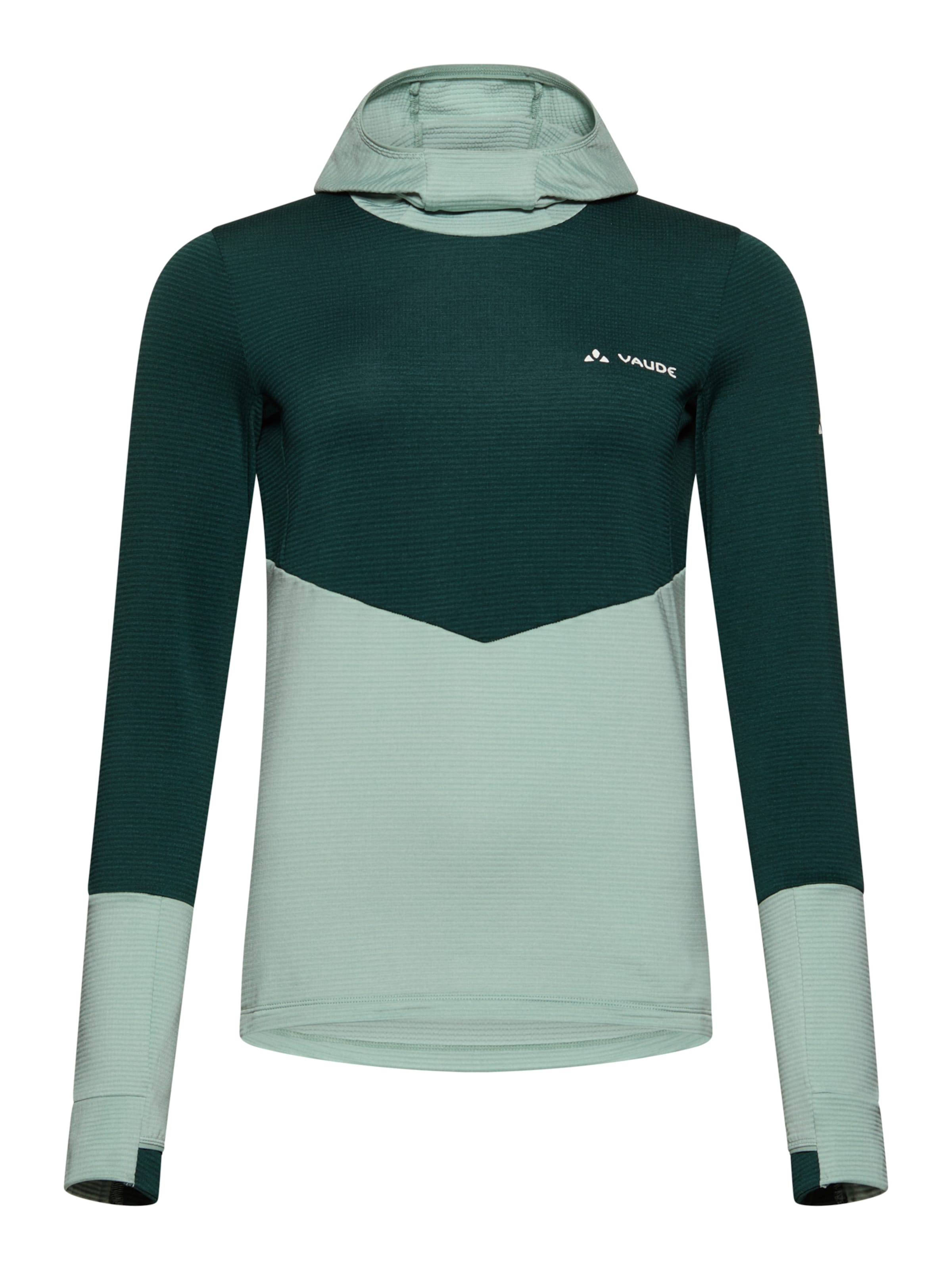 VAUDE Functioneel shirt 'Monviso' in Groen: voorkant