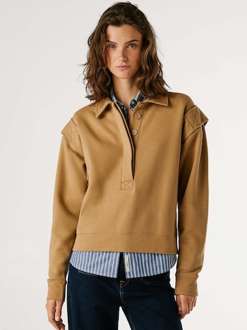 Pepe Jeans Sweatshirt 'BALLI' in Beige: front