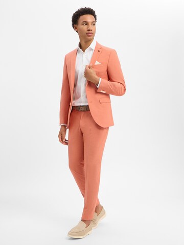 Finshley & Harding London Slim fit Trousers with creases ' ' in Orange