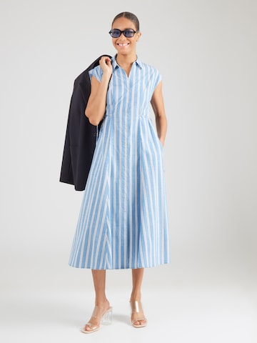TOMMY HILFIGER - Vestidos camiseiros em azul: frente