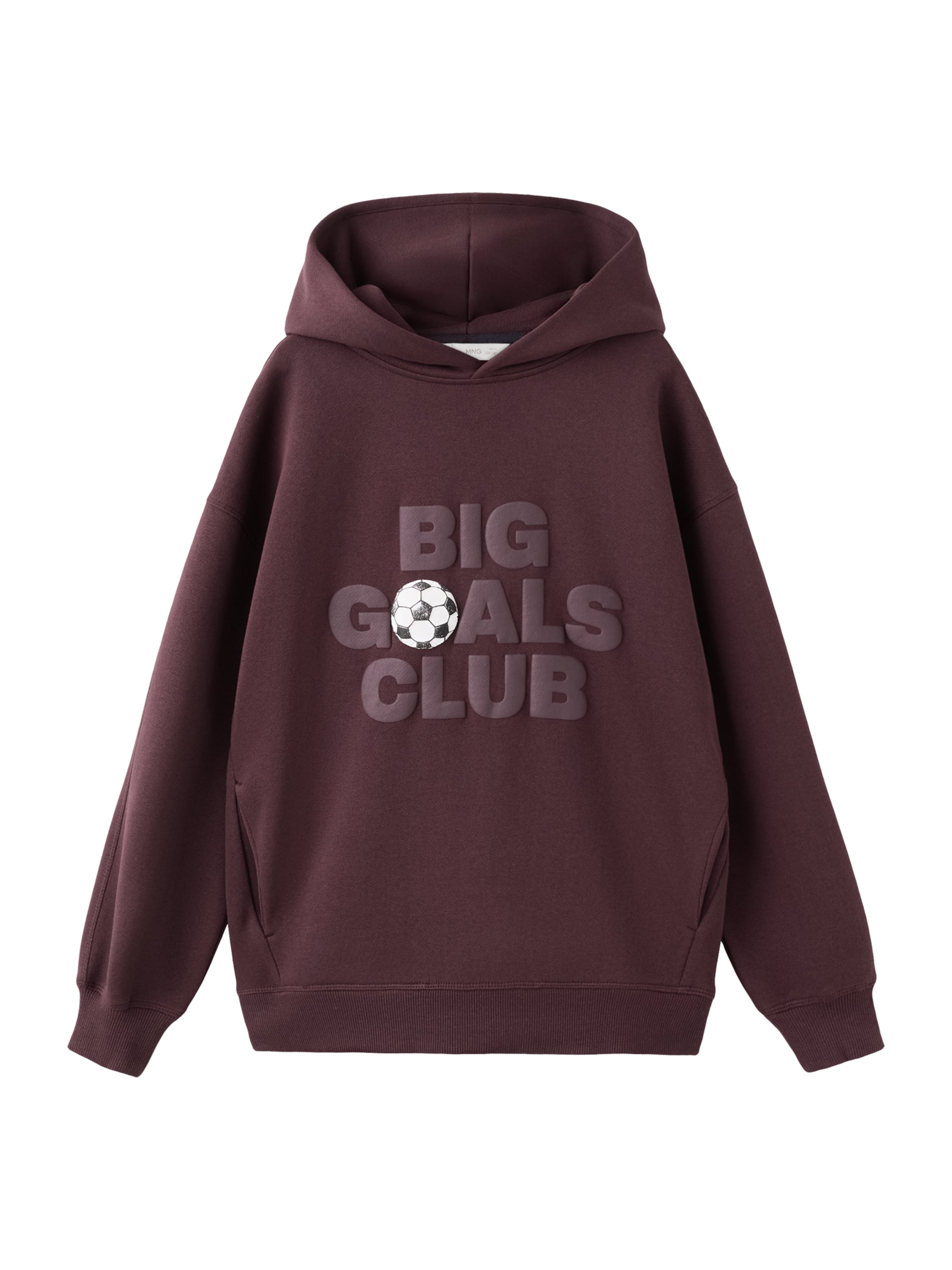 MANGO KIDS Mikina 'DGOALS' – červená: přední strana