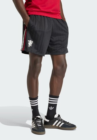 ADIDAS PERFORMANCE - Loosefit Pantalón deportivo 'Manchester United Originals' en negro: frente