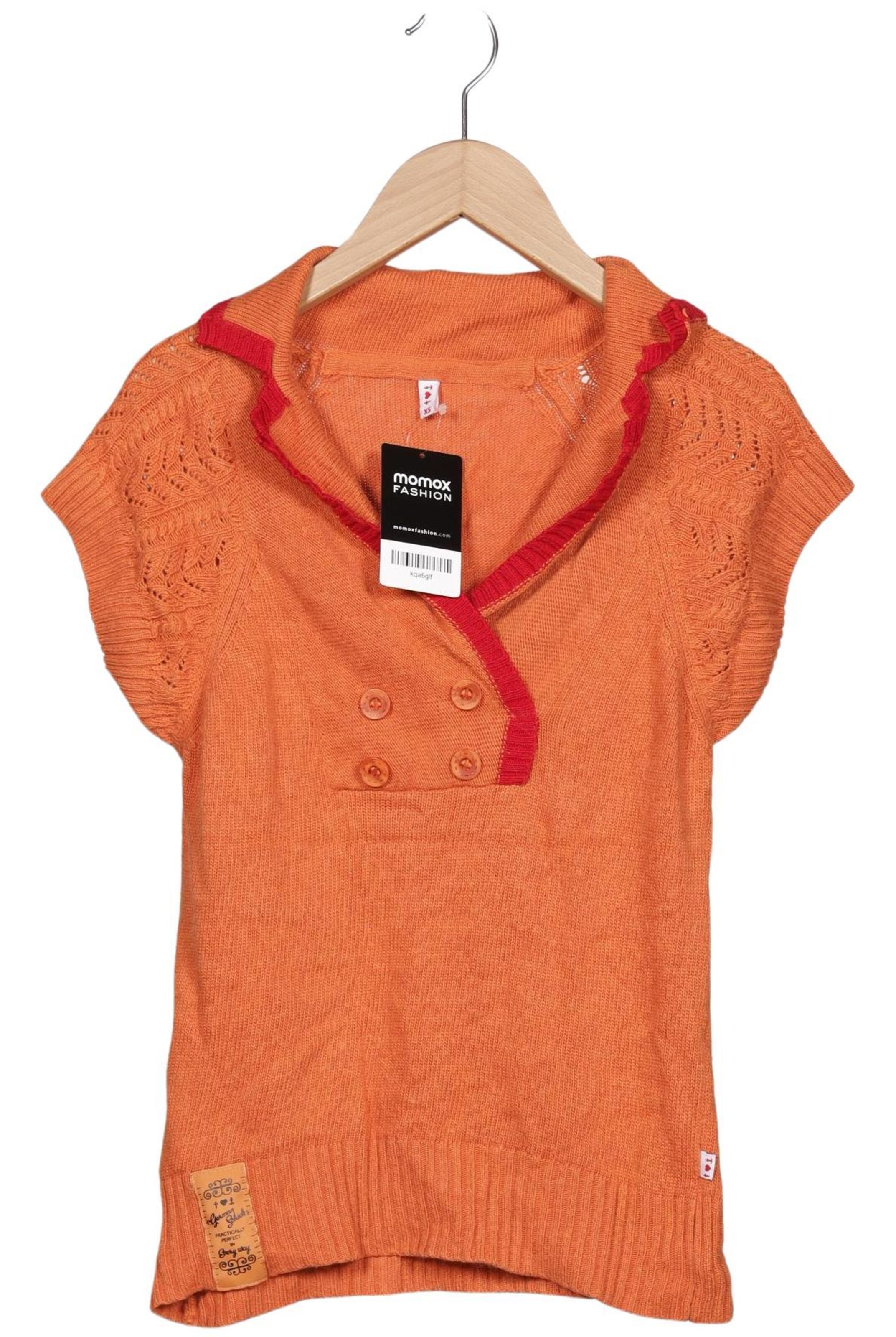 Blutsgeschwister Pullover XS in Orange: Vorderseite