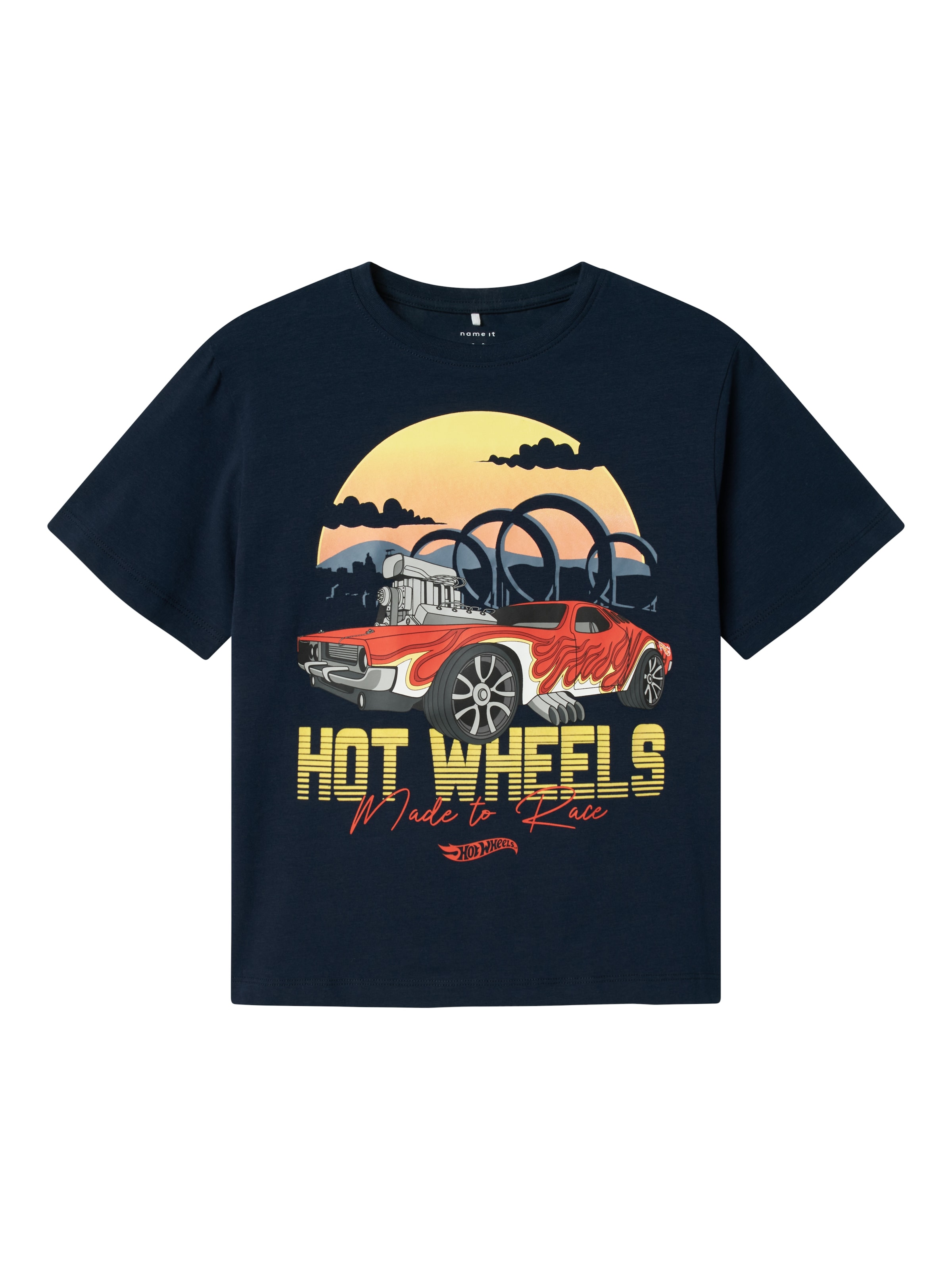 Maglietta 'NKMADAM HOTWHEELS' di NAME IT in blu: frontale