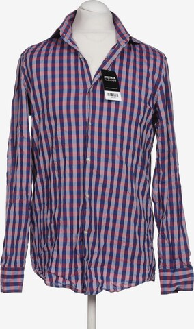 BOSS Black Button Up Shirt in L in Purple: front