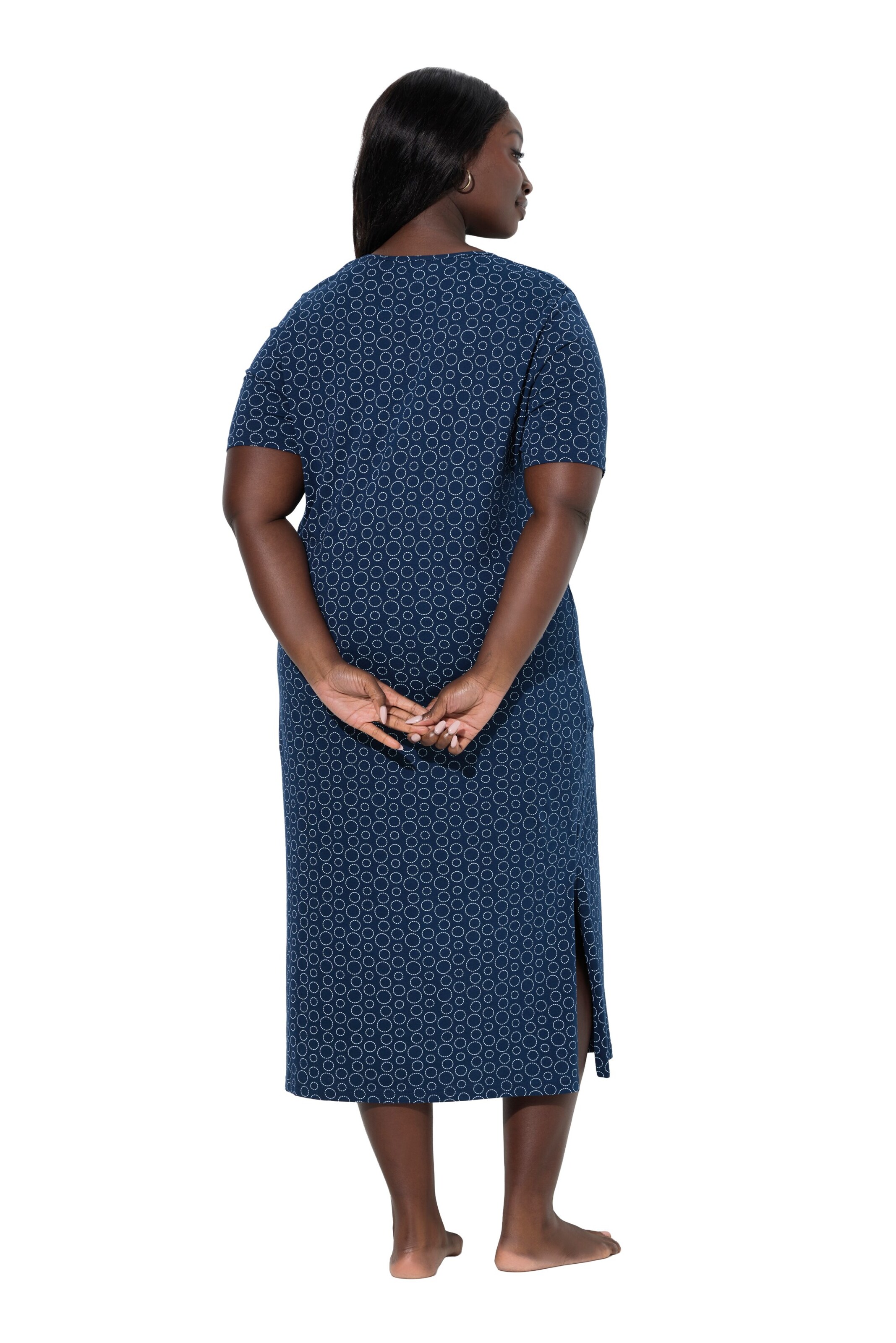 Ulla Popken Nachthemd in Blau