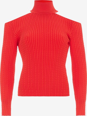 CIPO & BAXX Rollkragenpullover in Rot: predná strana