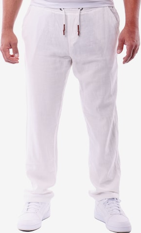 Reslad Pants 'Baumwollhose Freizeithose lang' in White: front