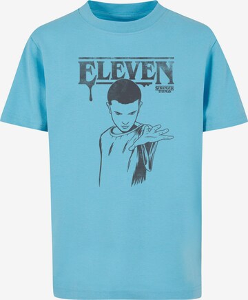 ABSOLUTE CULT Shirt 'Stranger Things - Dark Eleven' in Blue: front