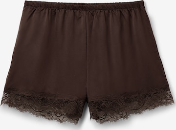 Tezenis Pajama Pants in Brown: front