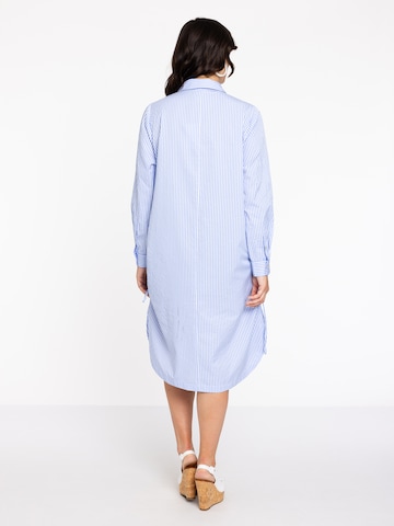 Yoek Shirt Dress in Blue