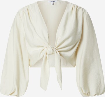 EDITED Blouse 'Tia' in Beige: front