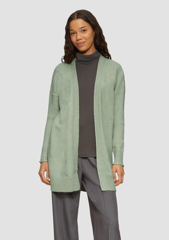 QS Strickjacke in Grün: Vorderseite