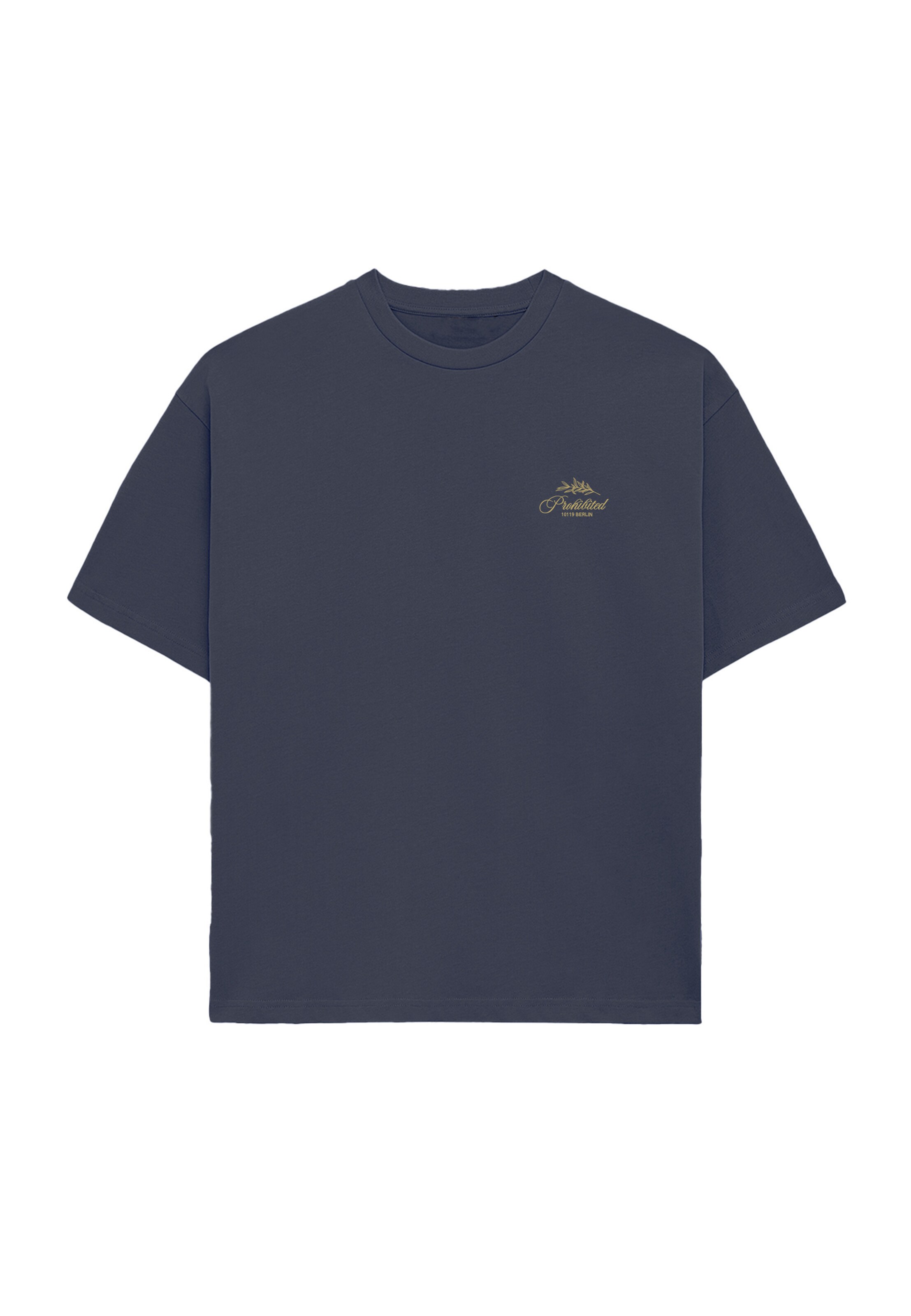 Prohibited - Camiseta 'Leaf' en azul: frente