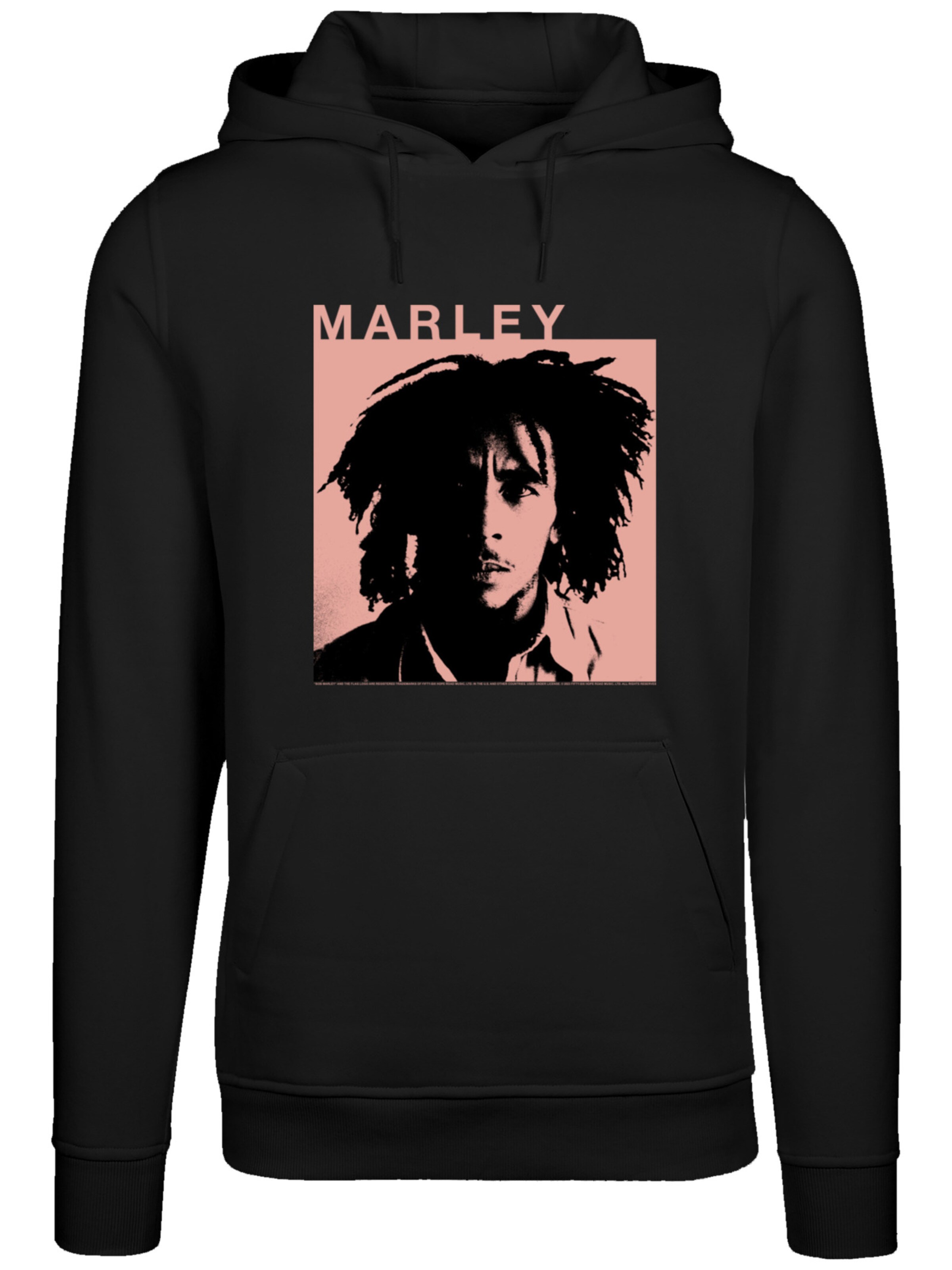 Sweat-shirt 'Bob Marley' F4NT4STIC en noir : devant