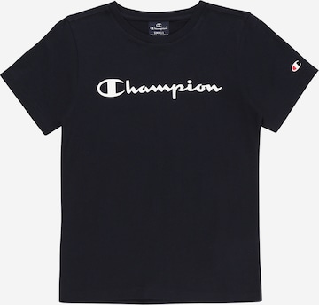 Champion Authentic Athletic Apparel Paita 'Crewneck T-Shirt' värissä sininen: edessä