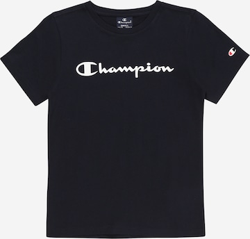 Champion Authentic Athletic Apparel Tričko 'Crewneck T-Shirt' - Modrá: predná strana