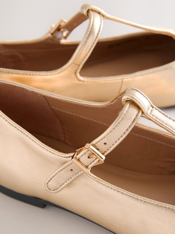 Next Ballerina met riempjes 'Forever Comfort' in Goud