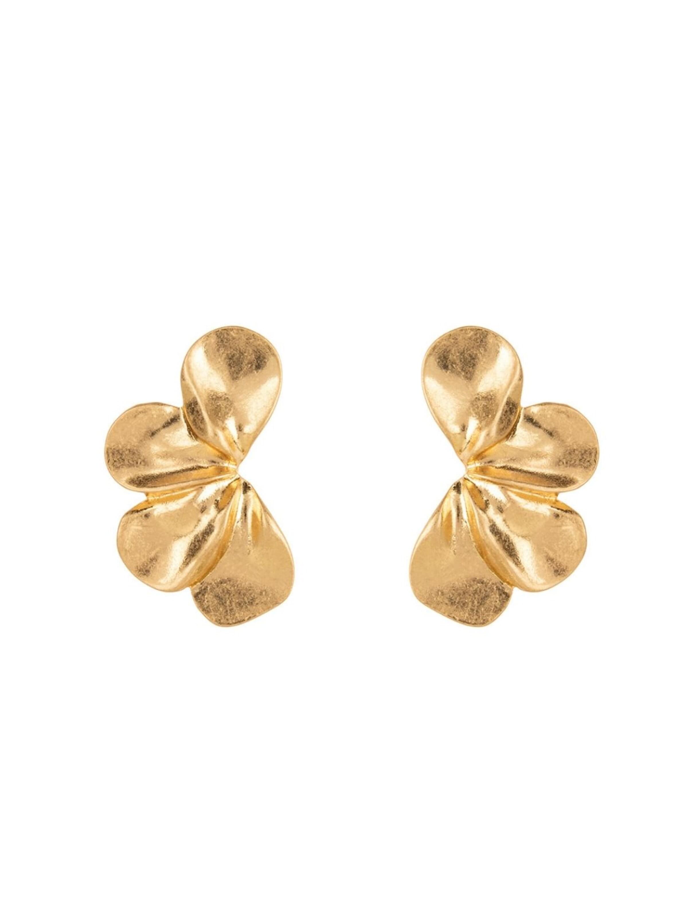 Club Manhattan Earrings 'Luna' in Gold: front