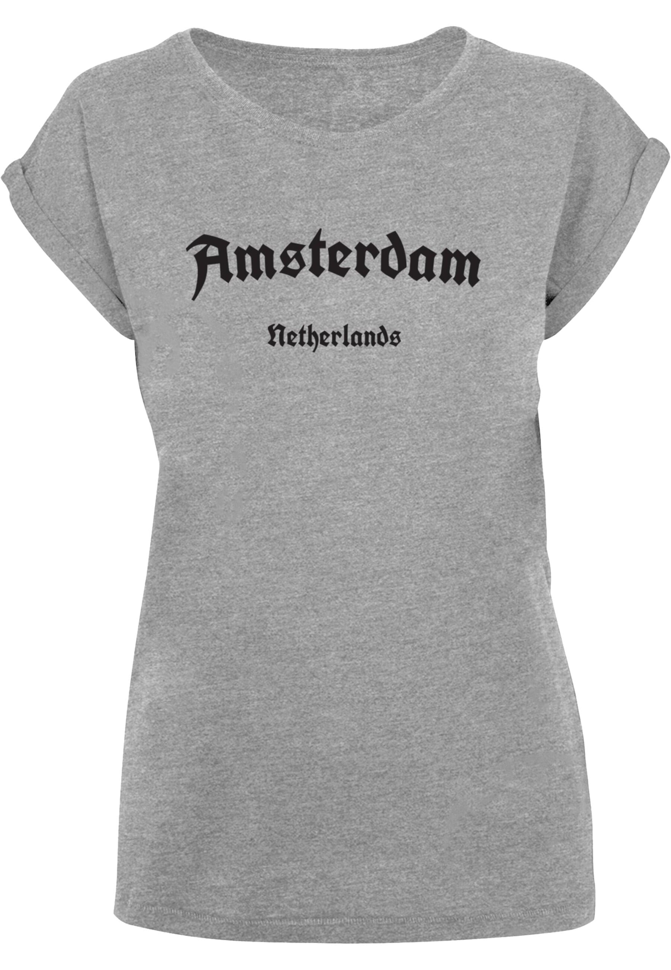 T-shirt 'Amsterdam' Merchcode en gris : devant