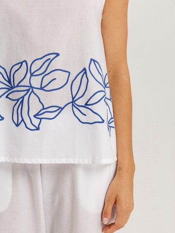 Hanro Pajama shirt ' Liz ' in White