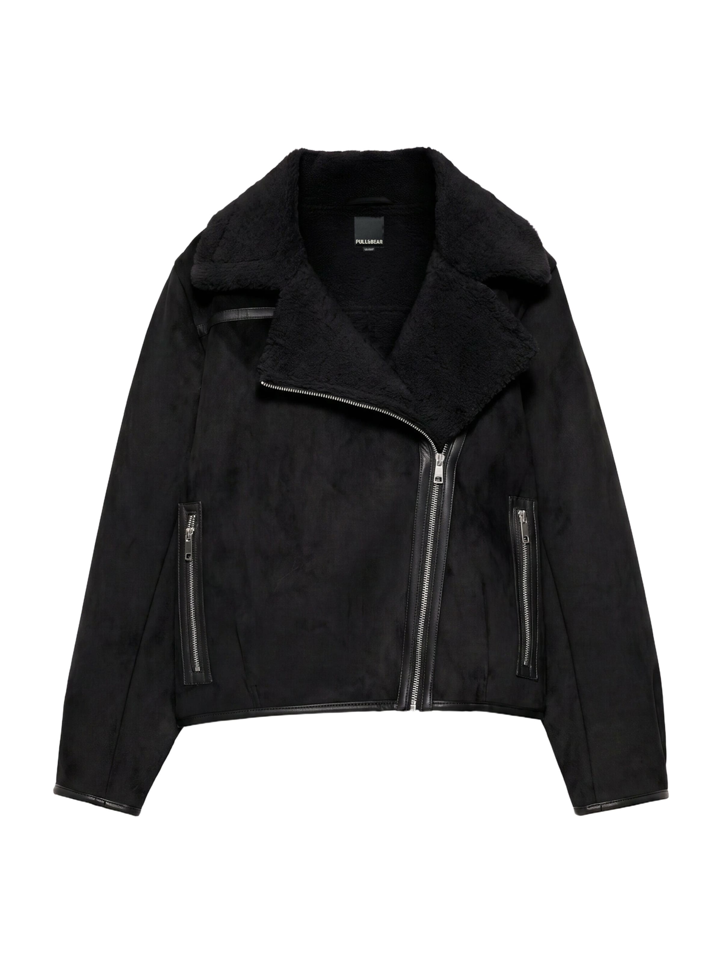 Pull&Bear Prehodna jakna v velikosti XS  | črna barva, Prikaz izdelka