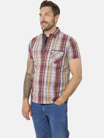 BABISTA Regular fit Button Up Shirt 'Supiso' in Red: front