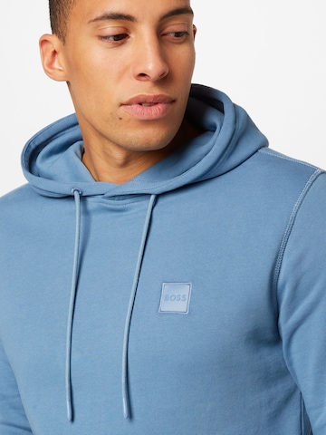 BOSS Orange - Sweatshirt 'Wetalk' em azul