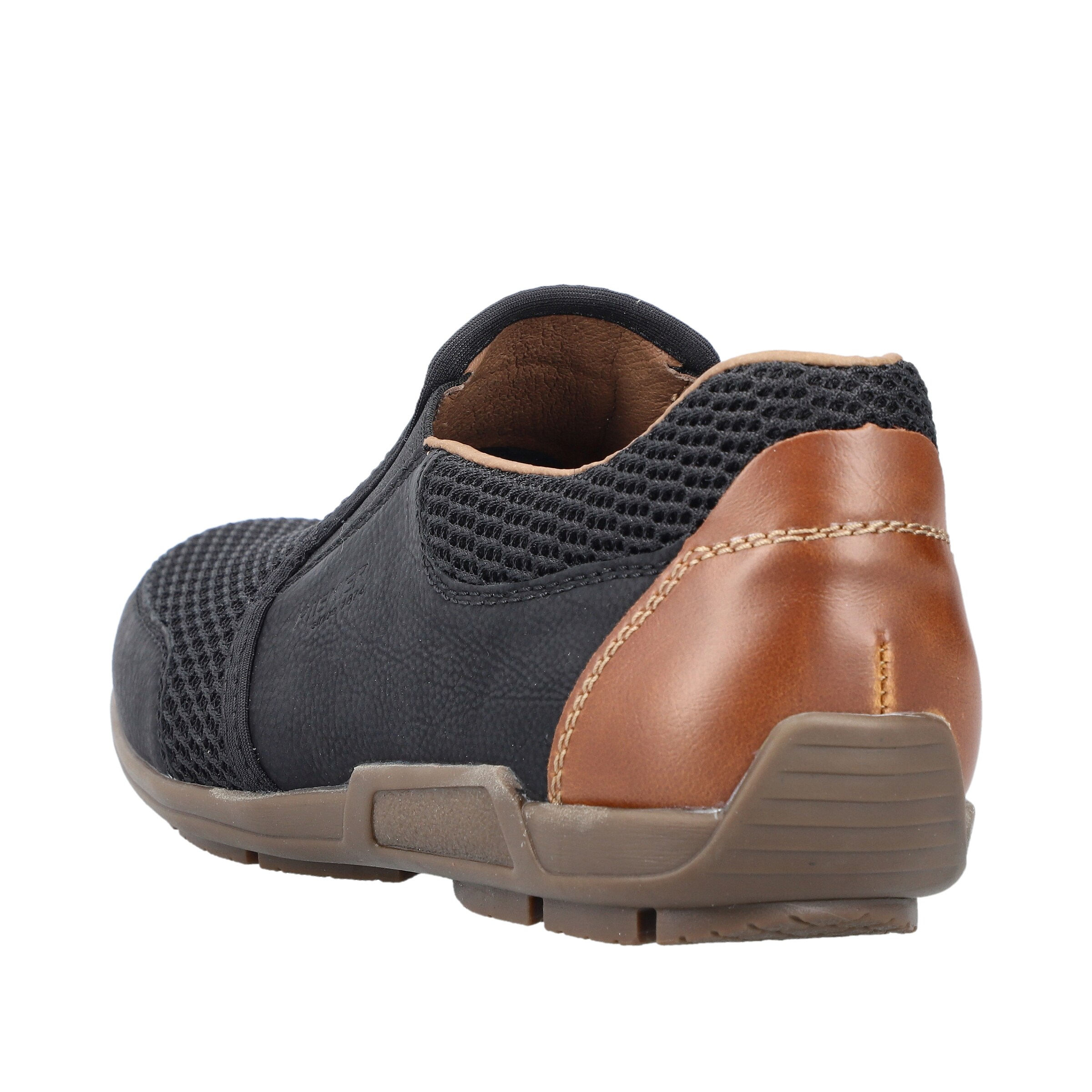 melns Rieker Brīvā laika apavi bez aizdares