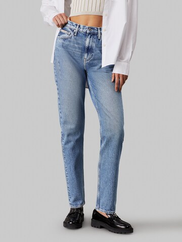 Calvin Klein Jeans Слим Джинсы 'Authentic' в Синий: спереди