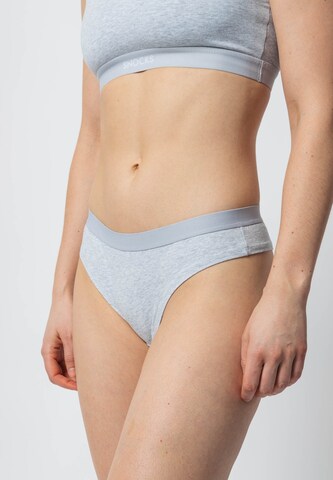 SNOCKS Thong in Grey: front