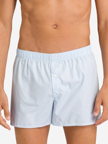 Hanro Boxer shorts 'Fancy Woven' in Blue: front