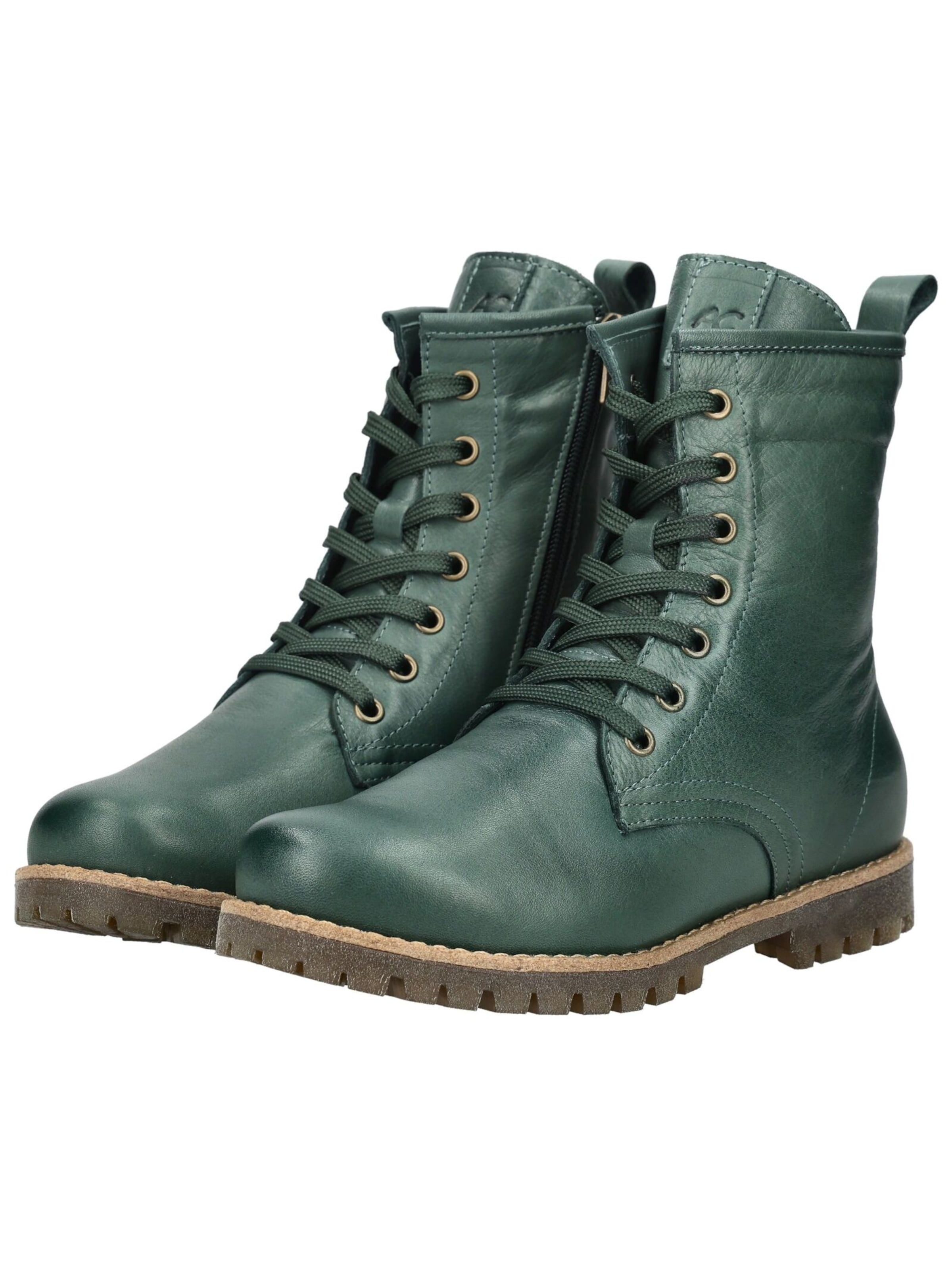 ANDREA CONTI Lace-up bootie in Green
