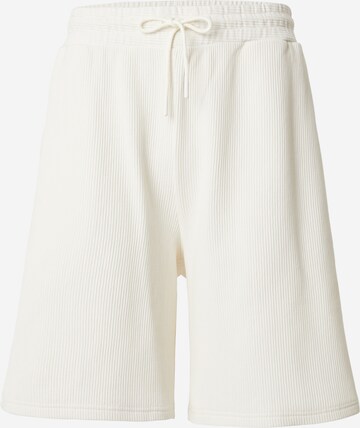 ABOUT YOU x Kevin Trapp Loose fit Trousers 'Ilja ' in White: front