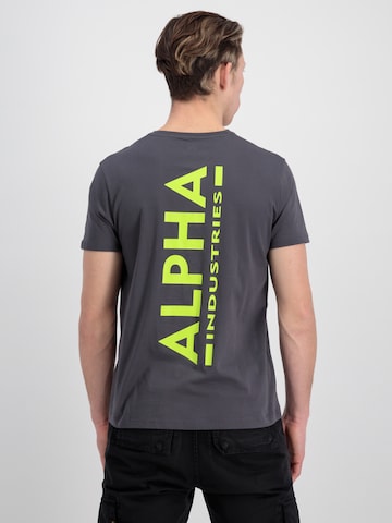 T-Shirt ALPHA INDUSTRIES en gris : devant