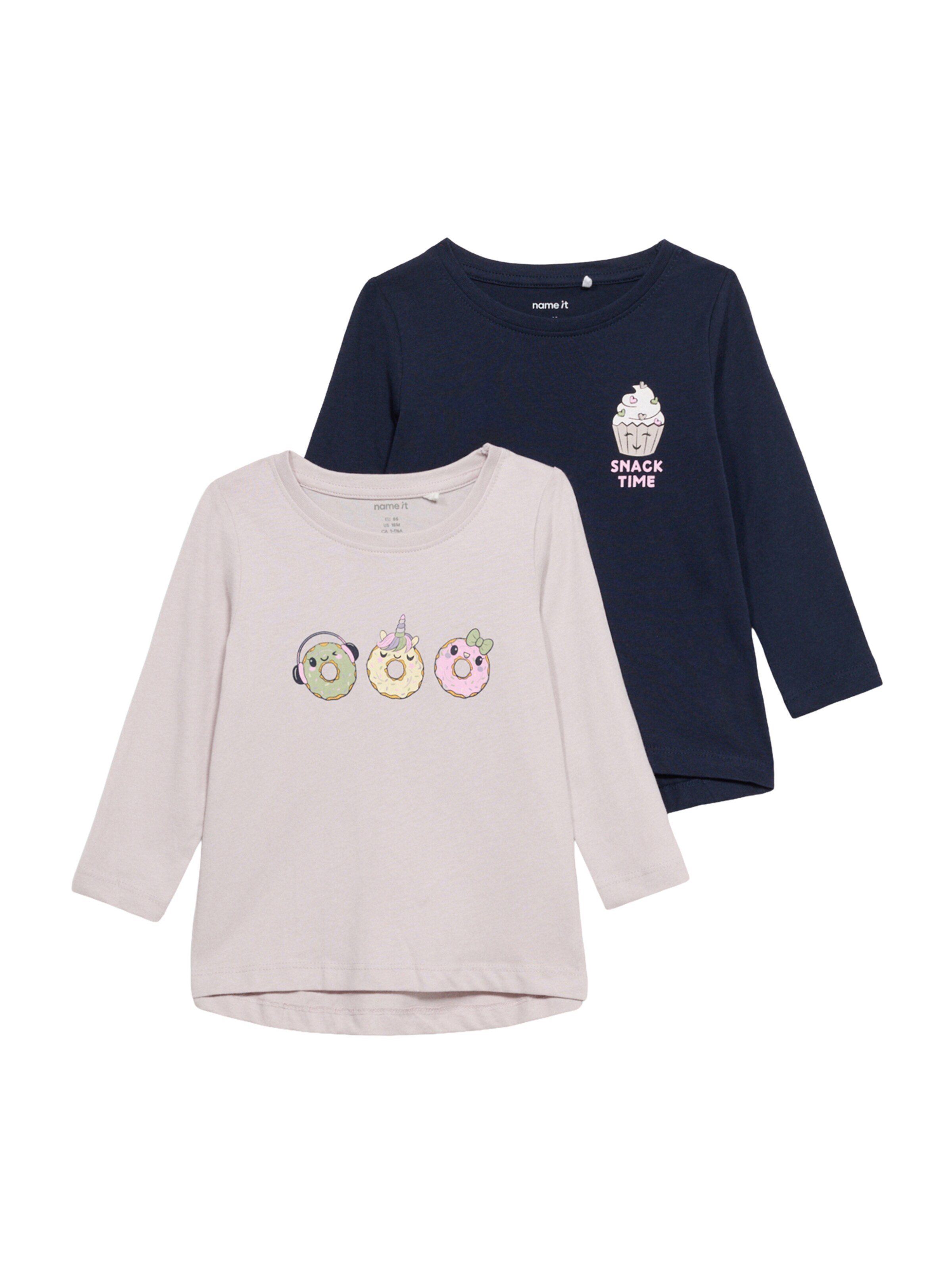 NAME IT Póló 'NMFVIOLET' - kék: elől