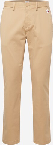 Coupe slim Pantalon chino 'AUSTIN' Tommy Jeans en beige : devant