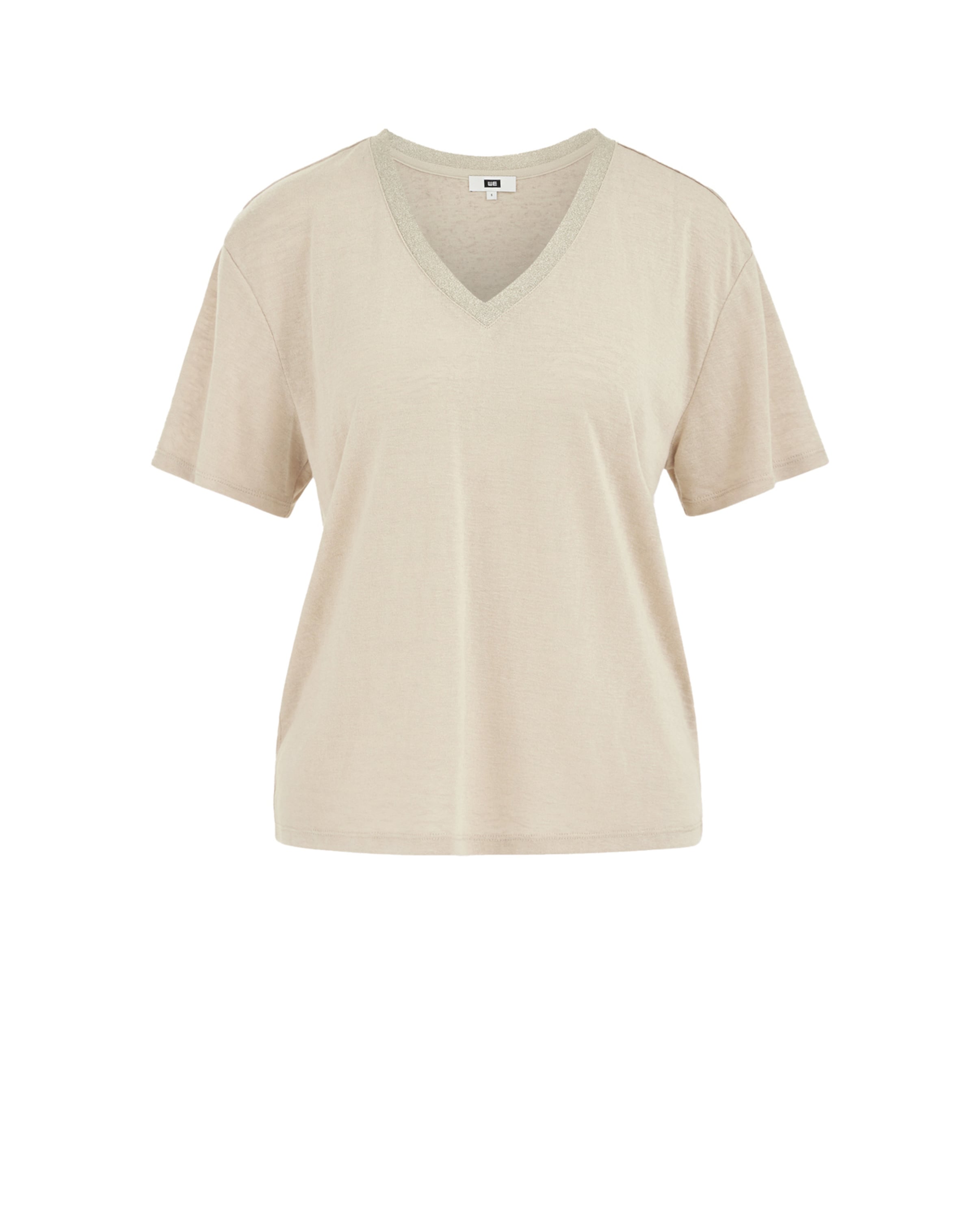 Tricou de la WE Fashion pe bej: față