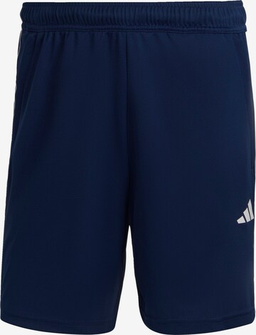 ADIDAS PERFORMANCE Sportbroek 'Train Essentials Piqué 3-Stripes' in Blauw: voorkant