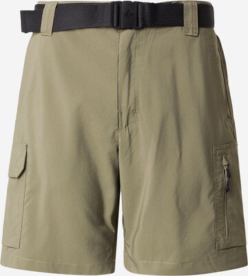 COLUMBIA - Regular Calças outdoor 'Silver Ridge™' em verde: frente